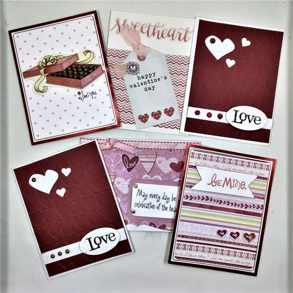 Valentine's Day/ Love Handmade Notecards Set #A