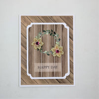 Inspirational and Encouraging  wood Grain Look Note Cards Set.