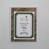 Inspirational and Encouraging  wood Grain Look Note Cards Set.