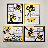 Handmade Inspirational and Encouraging Honey Bee Note Cards Set #1