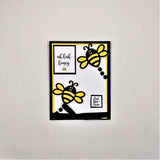 Handmade Inspirational and Encouraging Honey Bee Note Cards Set #1