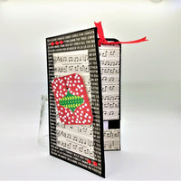 Christmas card and removable bookmark