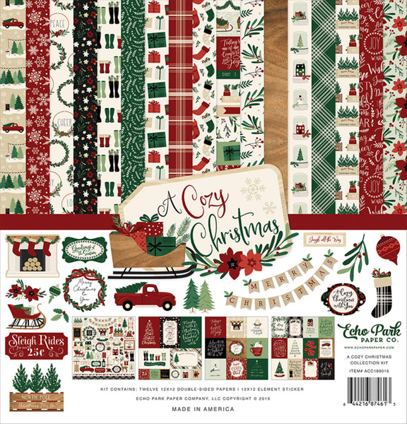 Echo Park - A Cozy Christmas Collection Kit - 12 x 12 Collection Kit