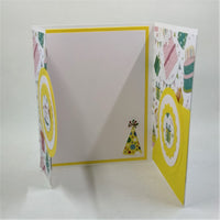 Flip Top Fancy Fold Notecard / Gift Card Holder/ Birthday Notecard