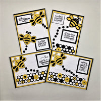 Inspirational and Encouraging Honey Bee Note Cards Set 2