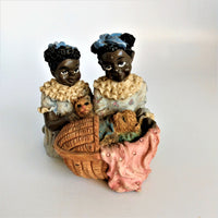 Vintage 1994 African American Girls Collectable Figure - Young's Treasures of The Heart