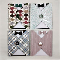 Masculine Greeting Cards / Set of 4 /  Manly  Note Cards for Men /#6