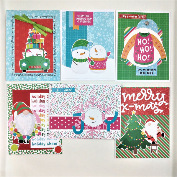 Handmade Christmas Cards / Set of Six #2
