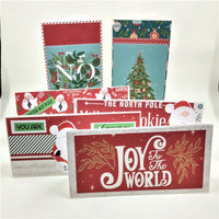 Handmade Christmas Cards / Set of Six Mini Slimline Cards/ #4