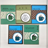 Coffee Lover Note Cards / Set of 5 / Coffee Themed Cards / Inspirational #2