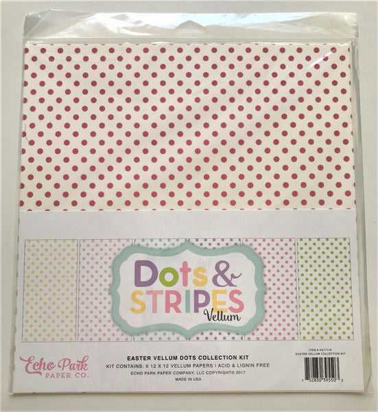 Echo Park – Vellum Dots Papers Collection – 12x12 Collection Kit
