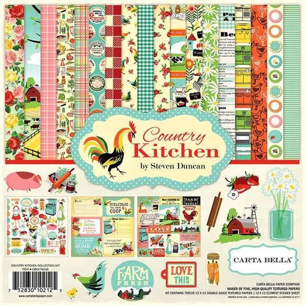 Carta Bella Paper - Country Kitchen Collection - 12 x 12 Collection Kit