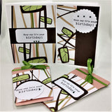 Coffee Cup Shape Gift Card Holders With Notecard