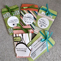 Coffee Cup Shape Gift Card Holders With Notecard