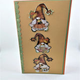 Fall/Autumn Gnomes  Slimline 2 Card Greeting/Note Cards Set