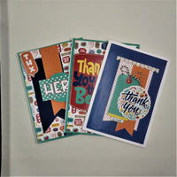 Appreciation / Thank You Handmade Three (3) Cards Set