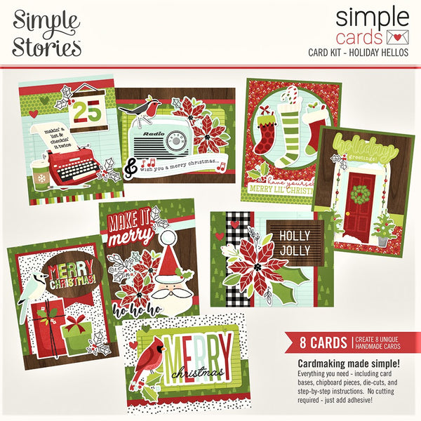 Simple Stories - Holiday Hellos Collection Kit - Card Making Kit