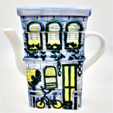House shaped tea pot