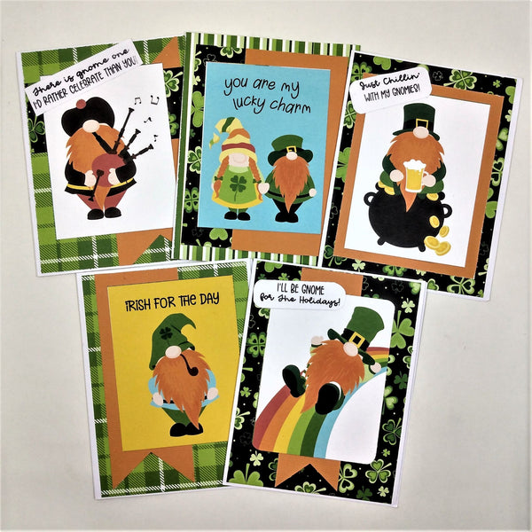 St. Patrick's Day Handmade Note Cards Set #3