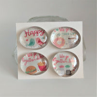 Glass Dome Refrigerator Magnets