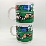 Set of 2 "MOO COW COCOA" Hot Cocoa COW MUGS ~ 1999 Series