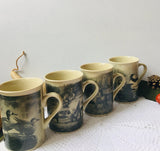 Vintage Field and Stream Set of Four Wildlife Cup/Mug by DesignPac