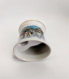 Currier and Ives Vintage Porcelain Mustache Mug "Winter in the Country"