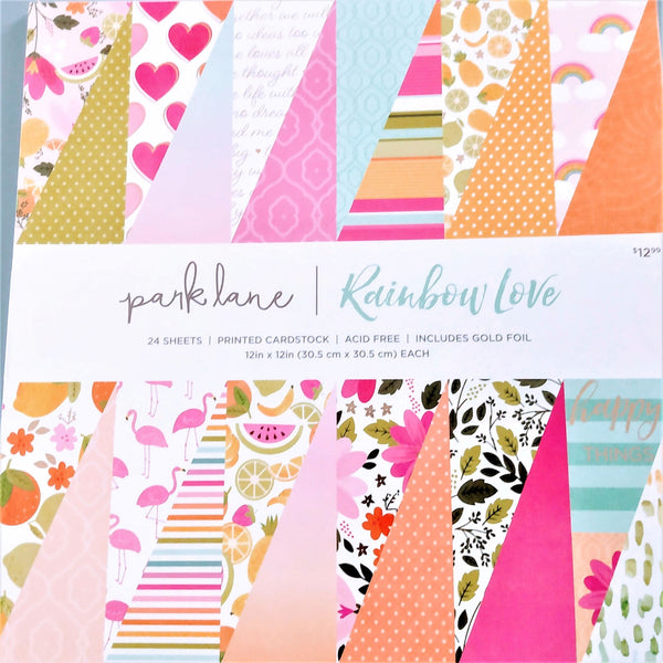 Park Lane - 12x12 Rainbow Love - Paper Pack