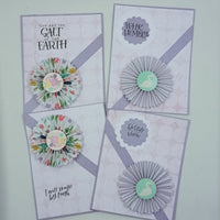 Set of 4 Inspirational Blank Notecards With Envelopes