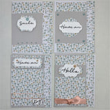 Cheerful Handmade 4-Notecard Set A