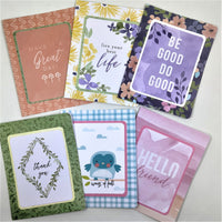 Handmade Cheerful Assorted pack of 12 Notecards