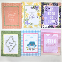 Handmade Cheerful Assorted pack of 12 Notecards